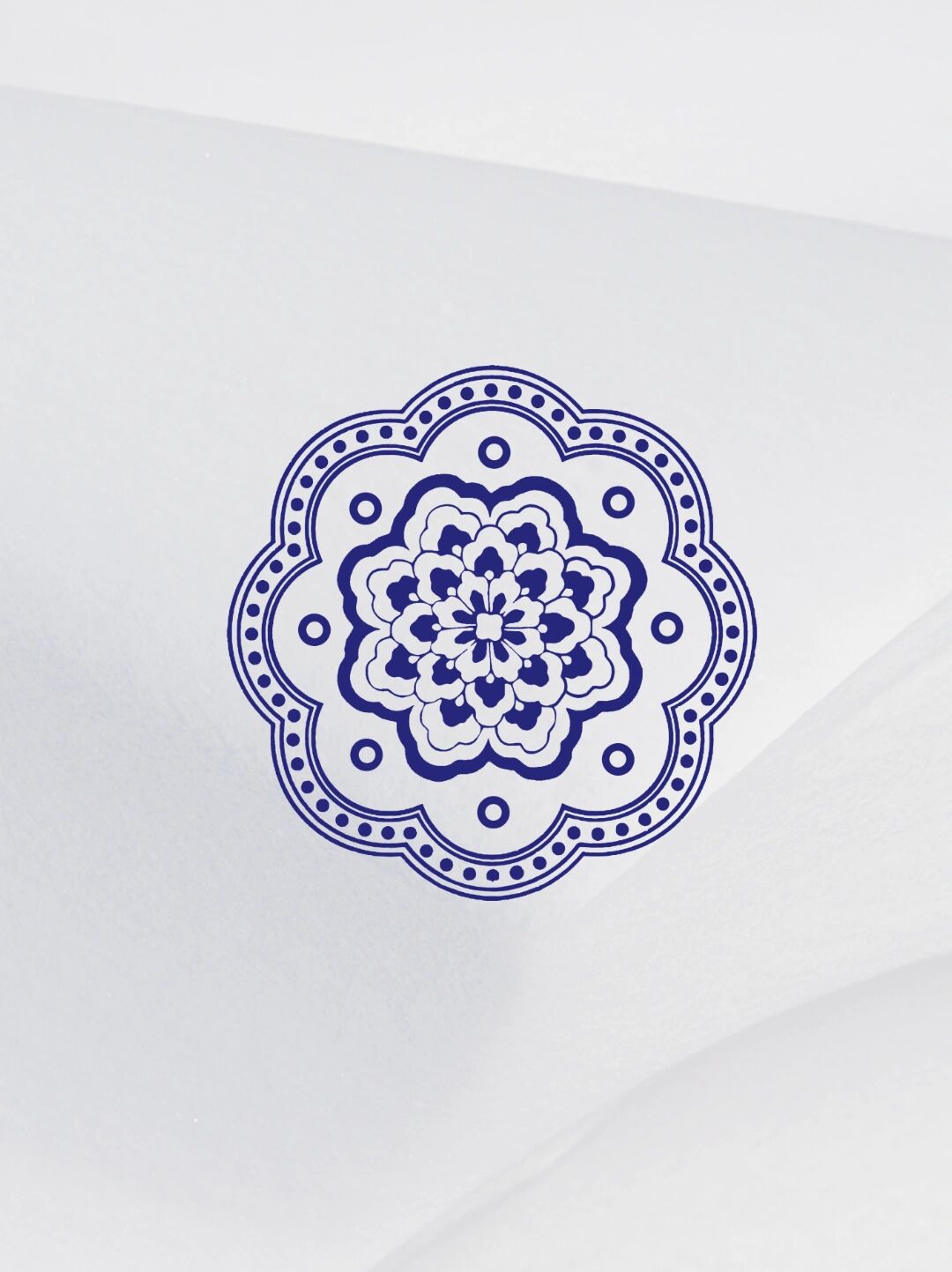 素材|中国风青花瓷花纹免抠元素png|天青色