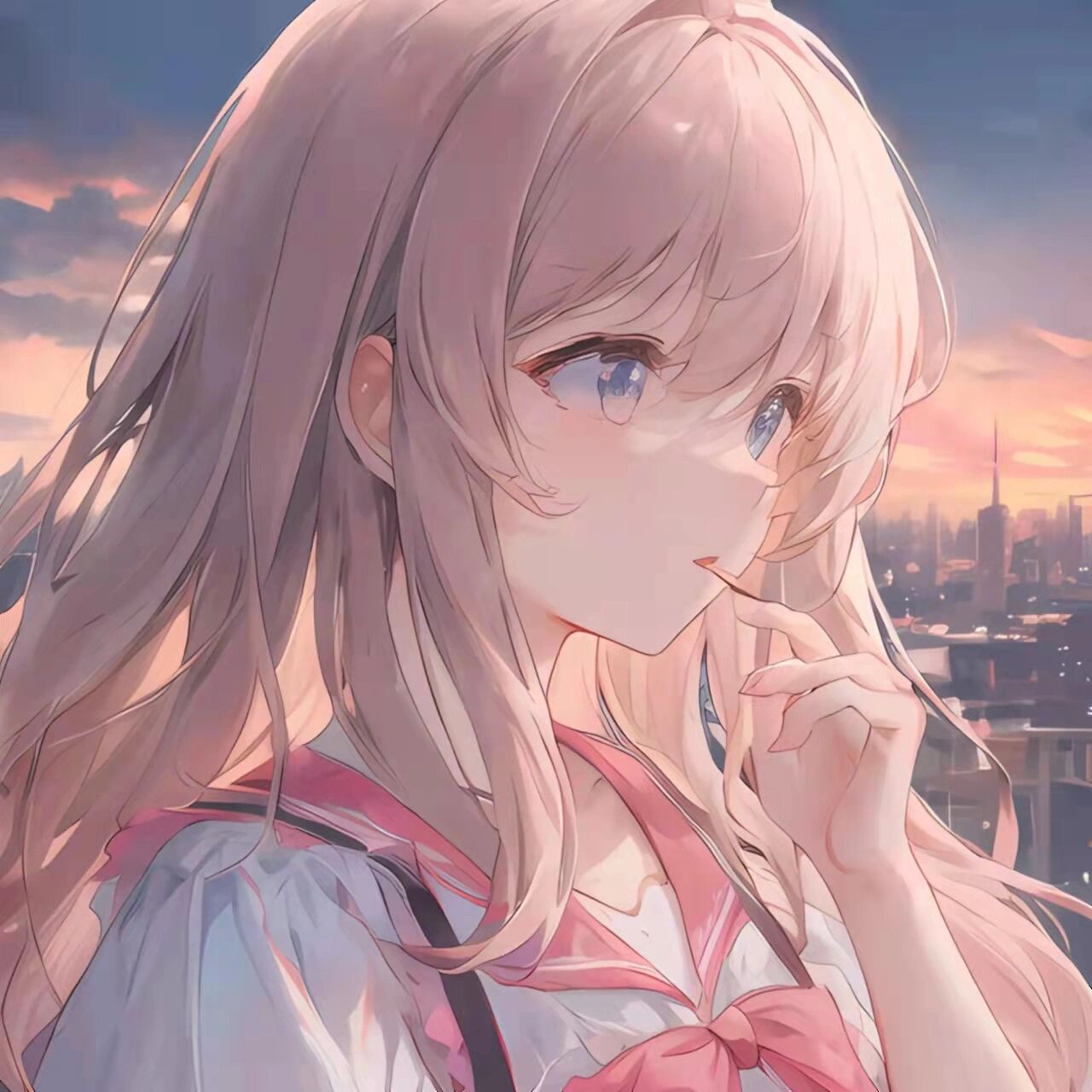 粉色系动漫头像推荐