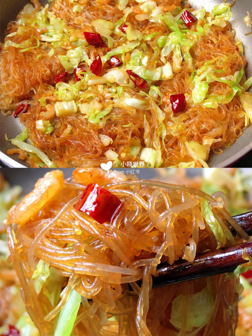 超级满足胃口的圆白菜炒粉丝,风味独特,简单易上手～ 90材料: 龙口