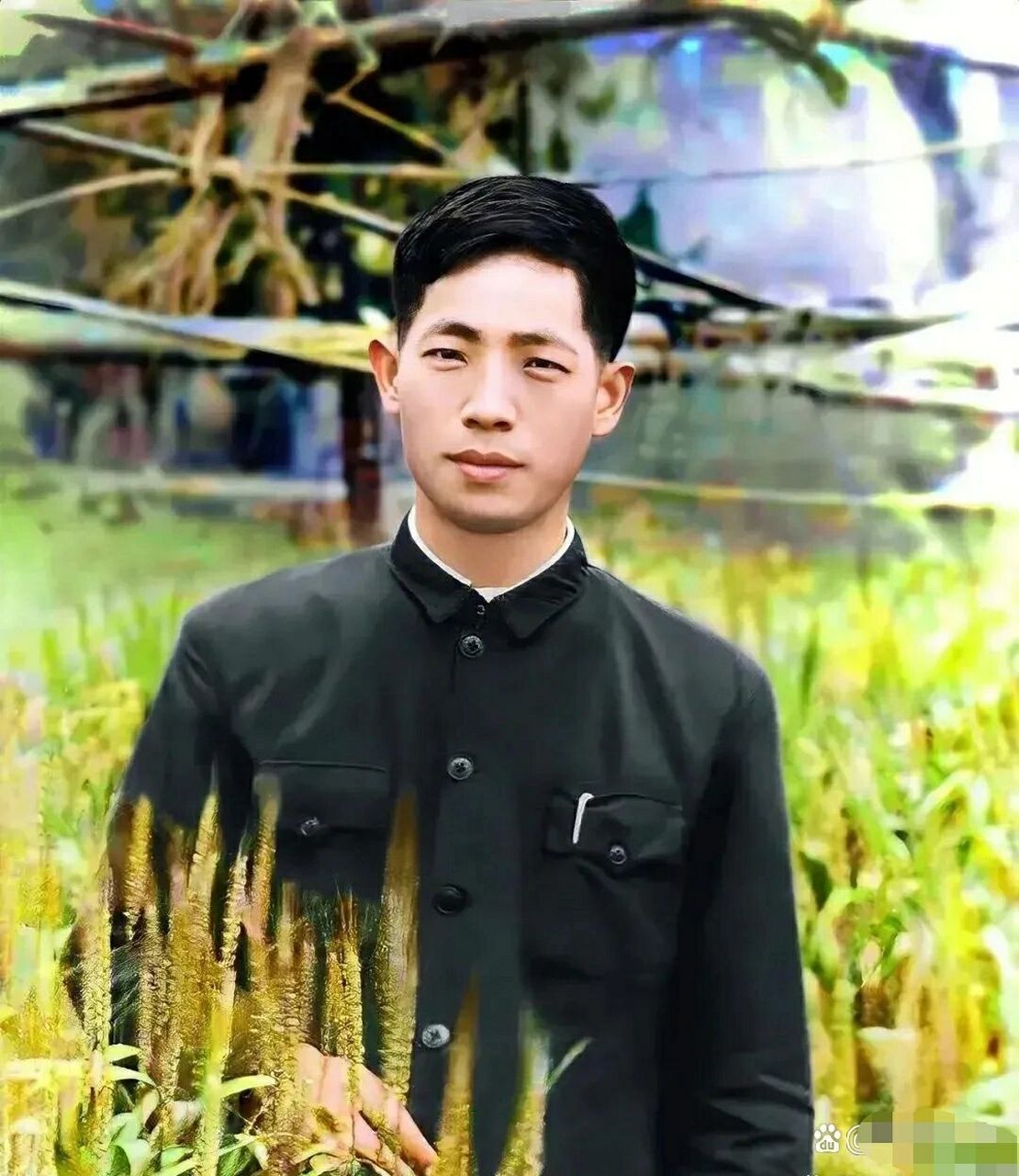 这是60年代,年轻时的袁隆平爷爷的留影.