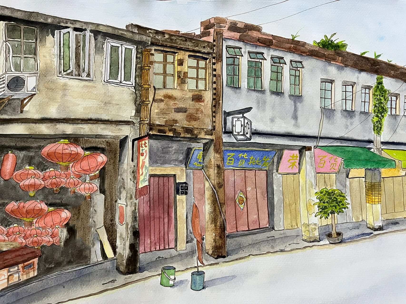 水东街,我以前总是记不住它的名字,就叫"远城"商业街