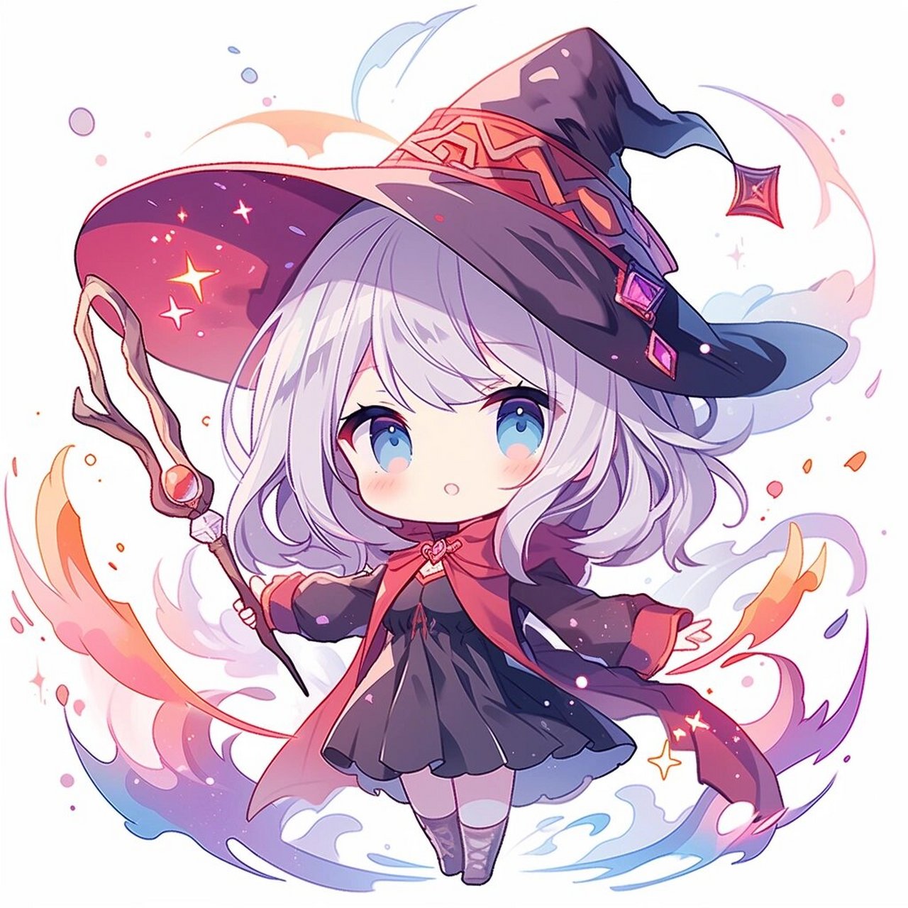 万圣节将至,来款可爱的女巫头像