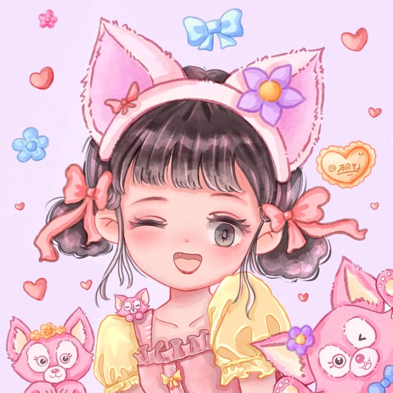 闺蜜头像/玲娜贝儿/星黛露 小伙伴们想要的闺蜜头像画好啦 好喜欢她两