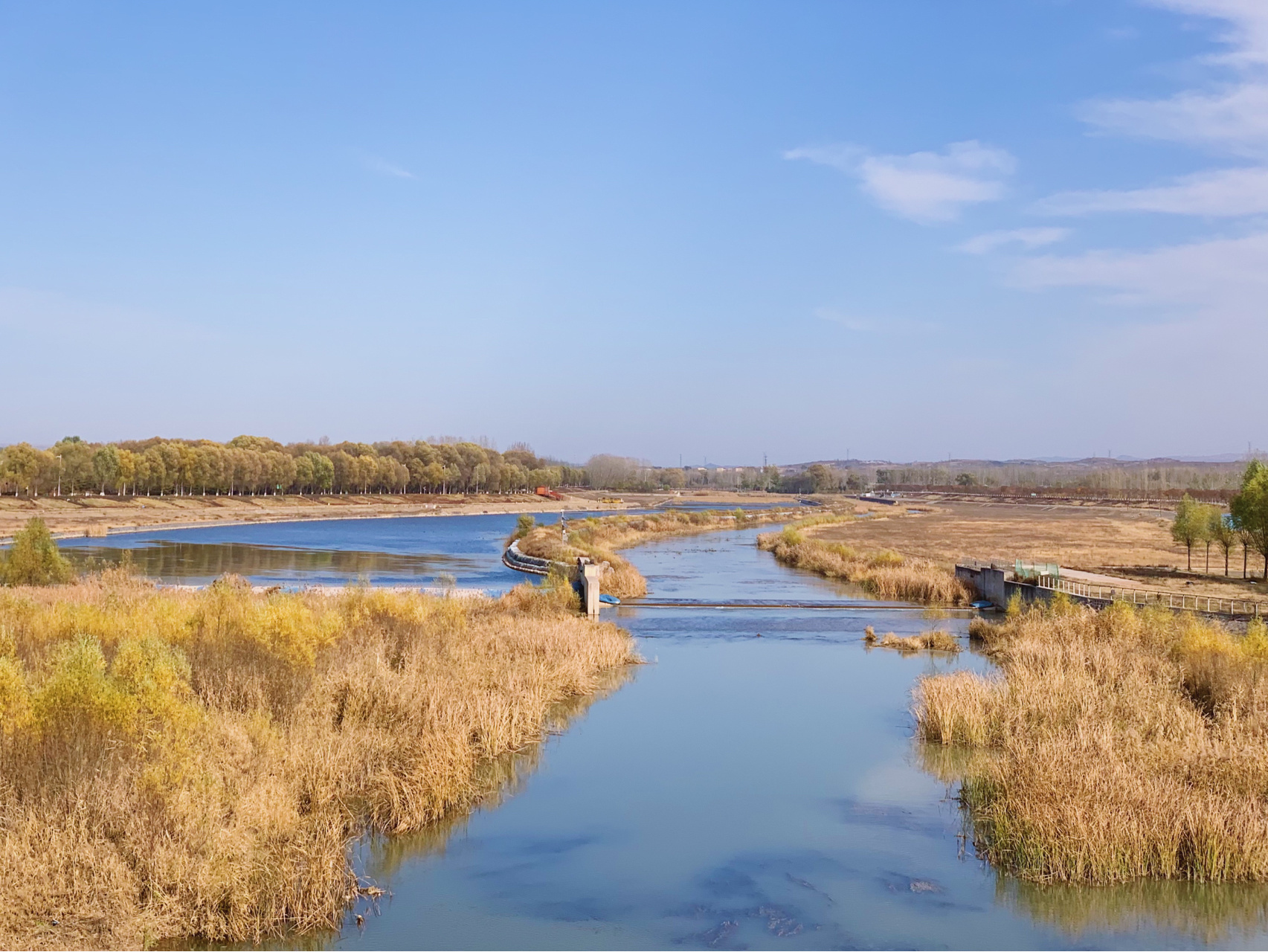 晋中 61 潇河湿地公园 位于晋中市榆次区,公园总面积很大,大致可以