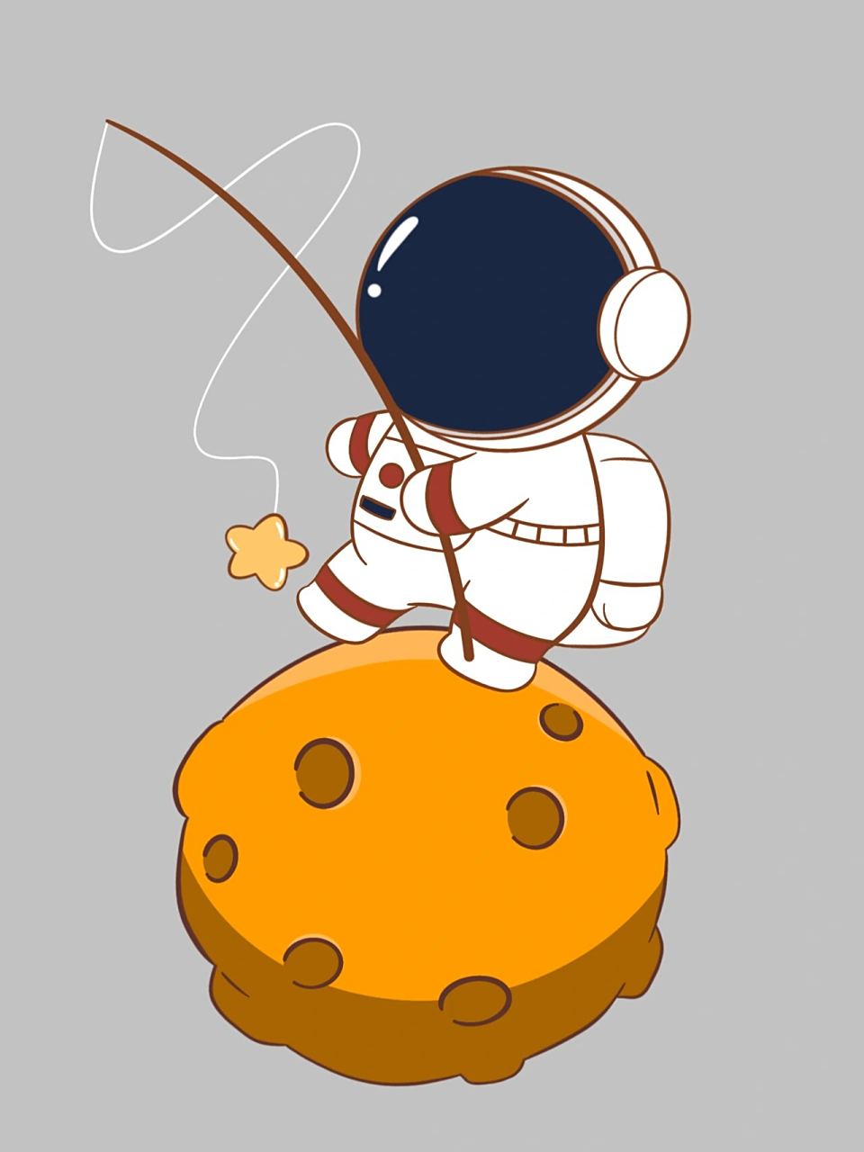 第44期太空人可爱壁纸高清无水印 今日份壁纸已上线,喜欢的可私信