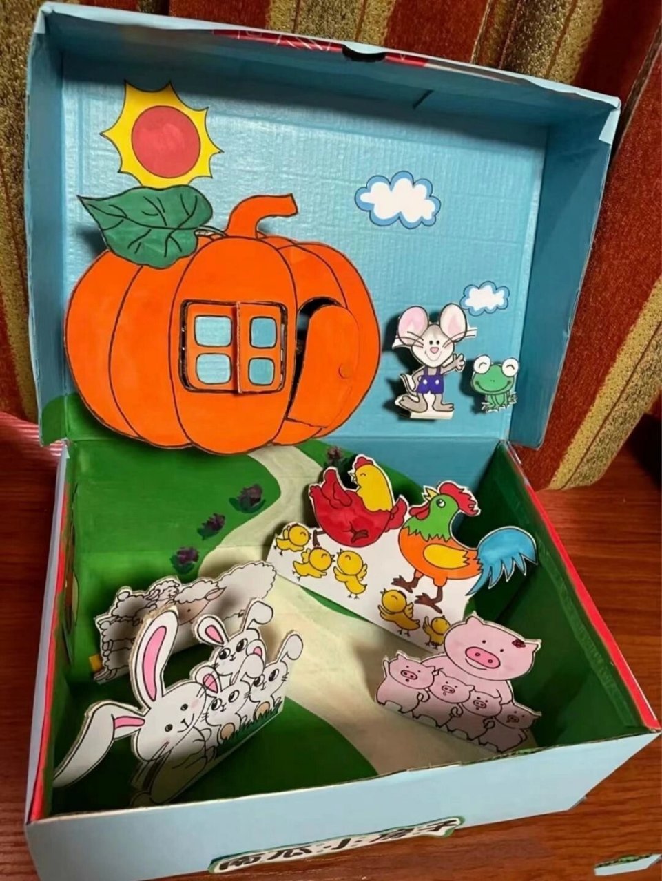 幼儿园语言区自制玩教具02 幼儿园语言区故事盒子参考区域材料投放