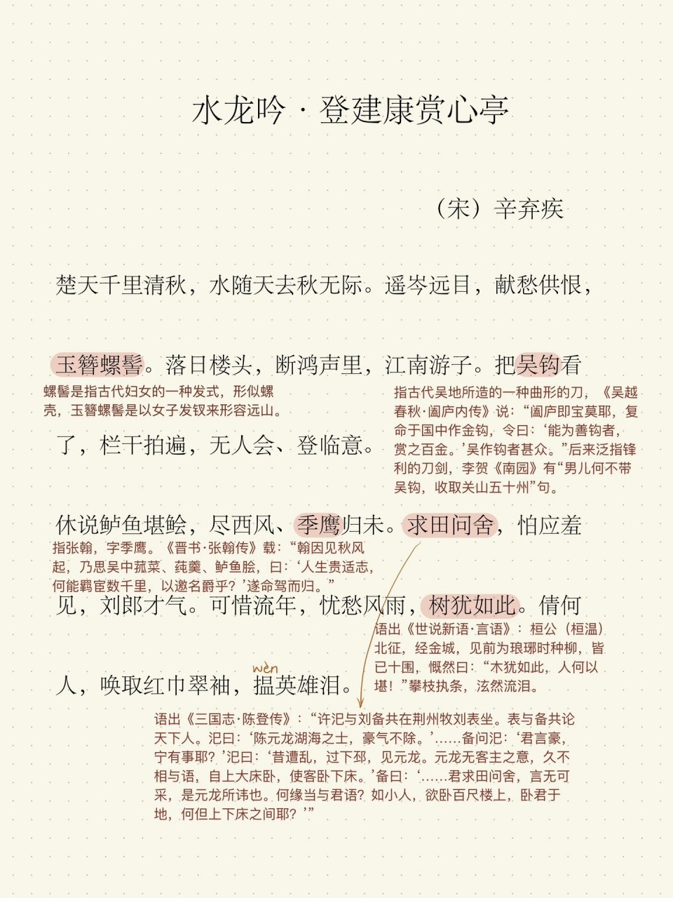 水龙吟翻译图片