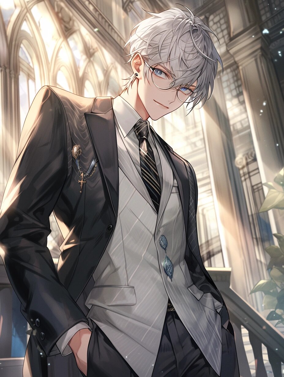 斯文败类 | 动漫男生头像壁纸插画素材