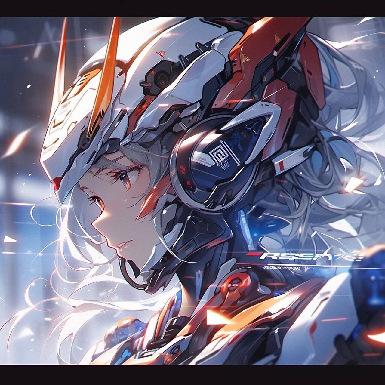 二次元女孩头像未来科技