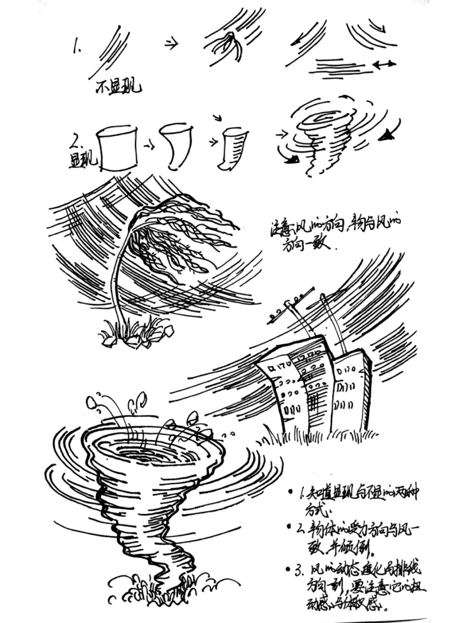 大风怎么简笔画图片