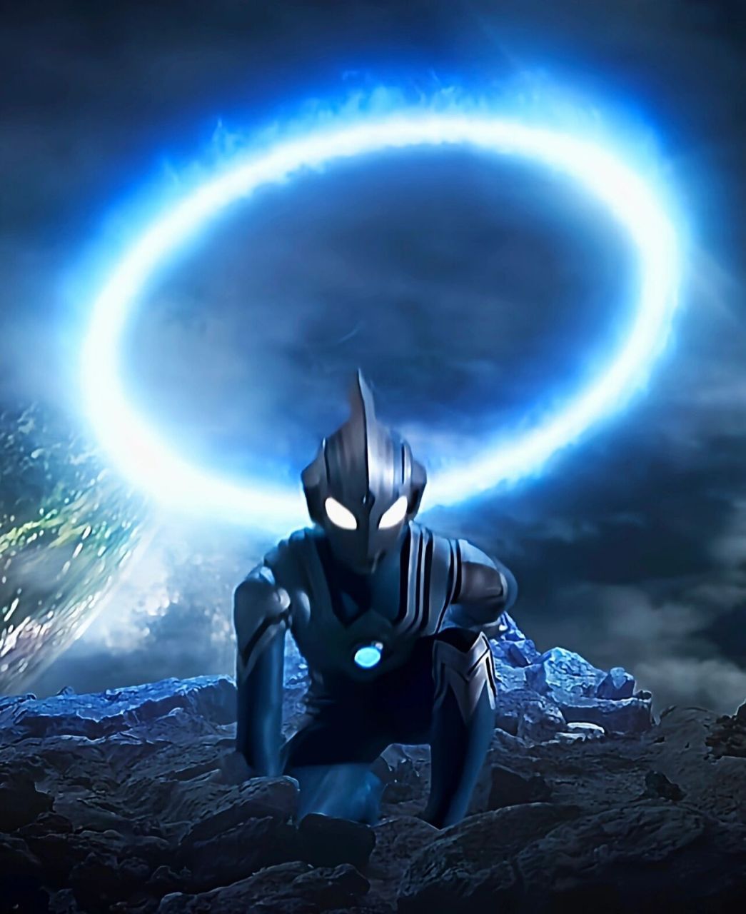 泰迦奥特曼壁纸第三弹:风马奥特曼 飞雪中,山巅上,你孑然一身,凌驾