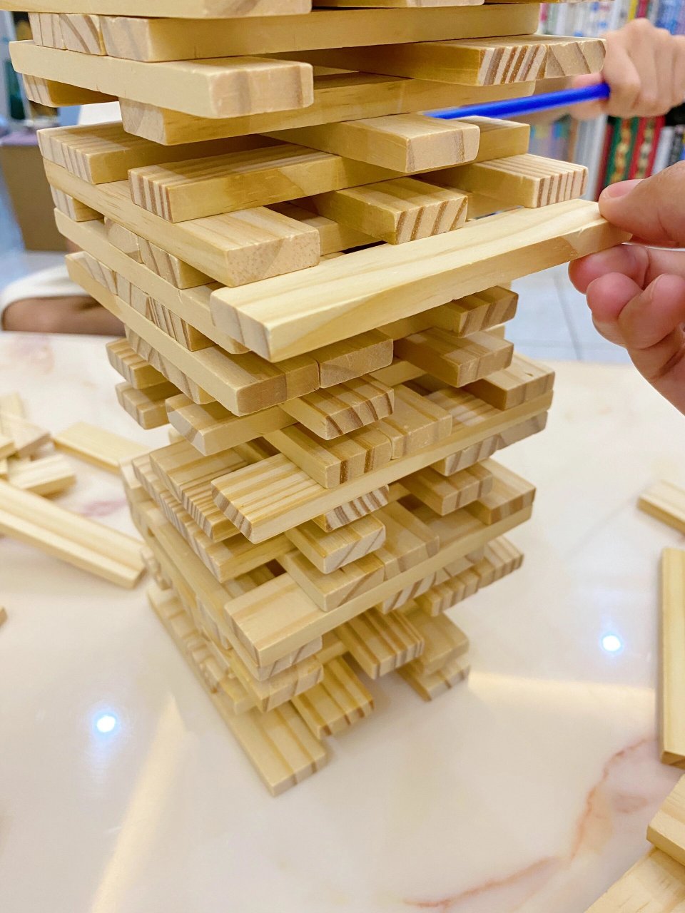 阿基米德积木新玩法|叠叠乐积木 五片积木为一组 交错叠加 叠的越高越