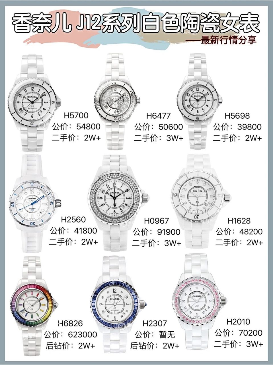 香奈儿 j12系列白色陶瓷女款手表分享!