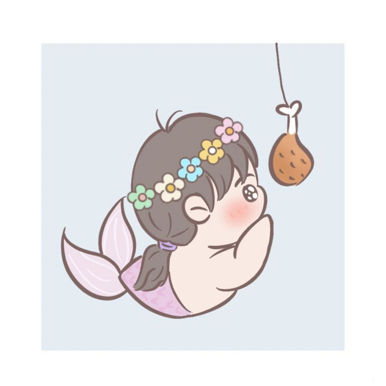 小胖鱼(女版)第一弹 超可爱原创情侣头像 还有什么能比用甜甜的情侣