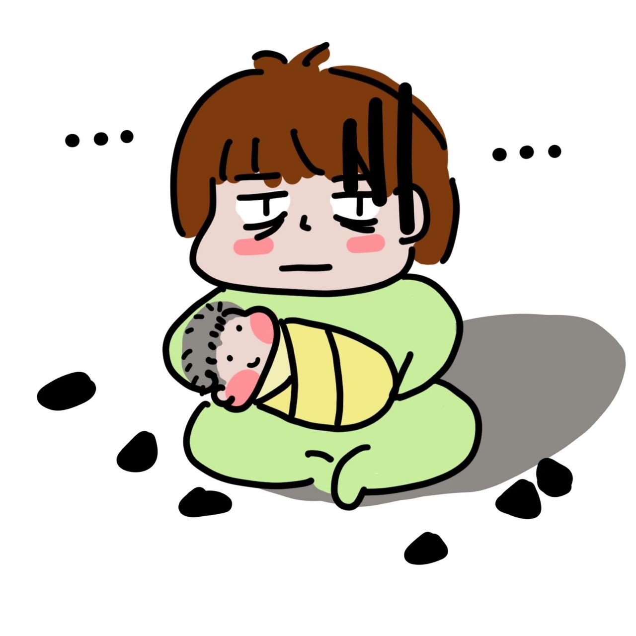 哄睡漫画 简笔画 头像 芃芃哄睡的崩溃瞬间.又和我一样的宝妈吗