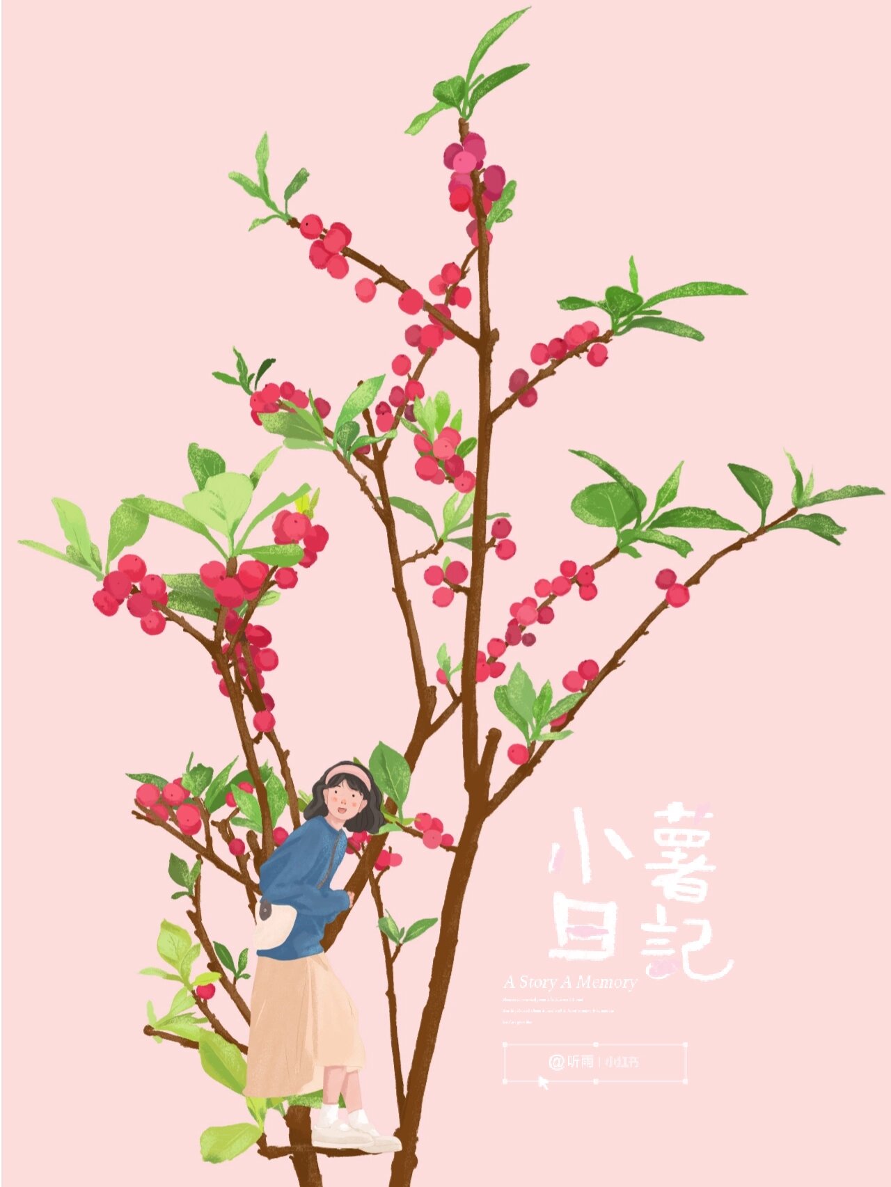 插画‖《相思子》