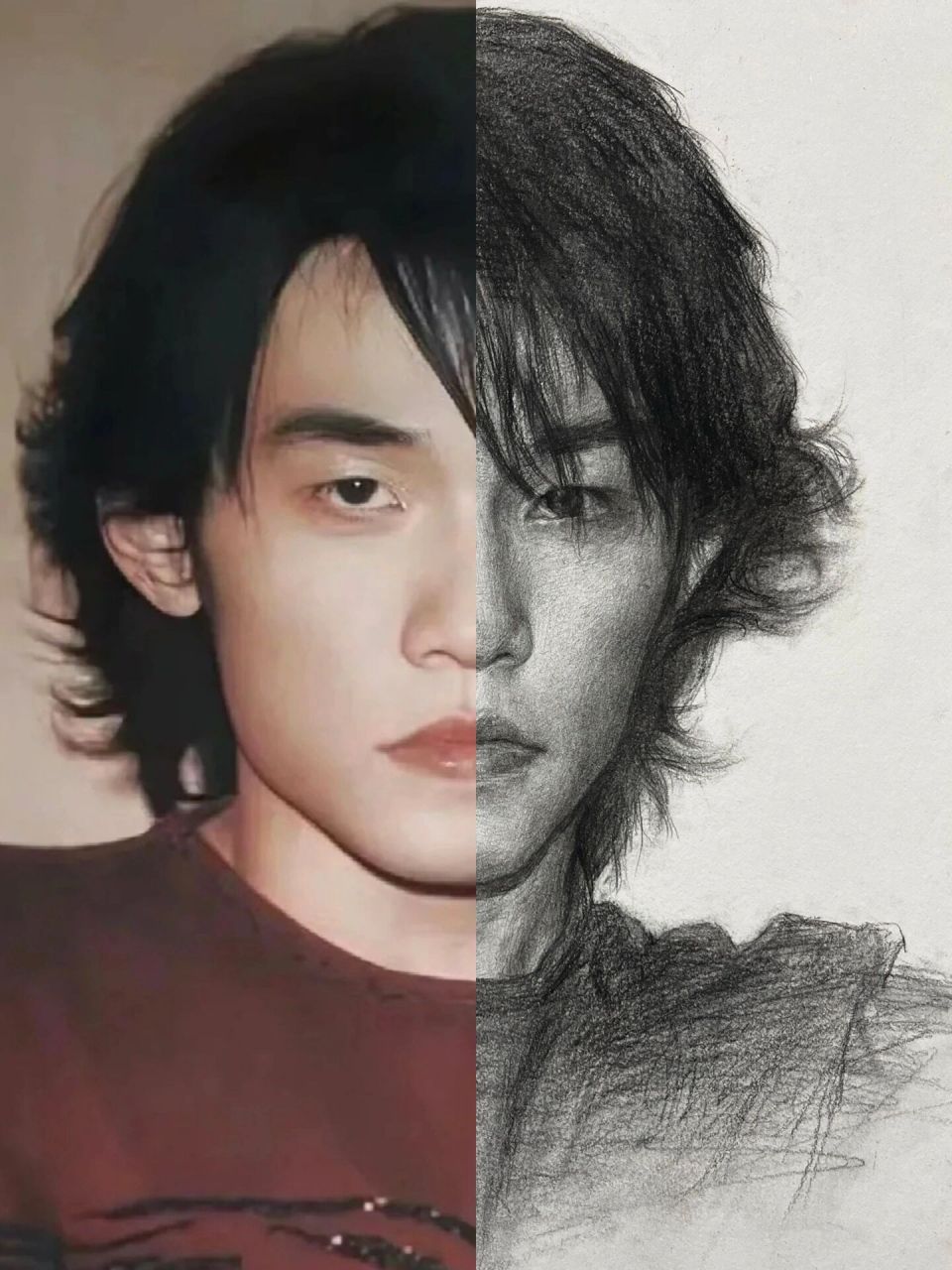 周杰伦素描步骤图 画个年轻周杰伦