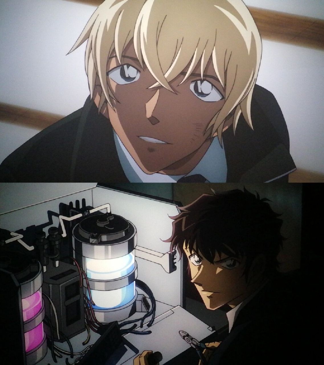 松田阵平&安室透头像 源自剧场版名侦探柯南:万圣节的新娘图片是在