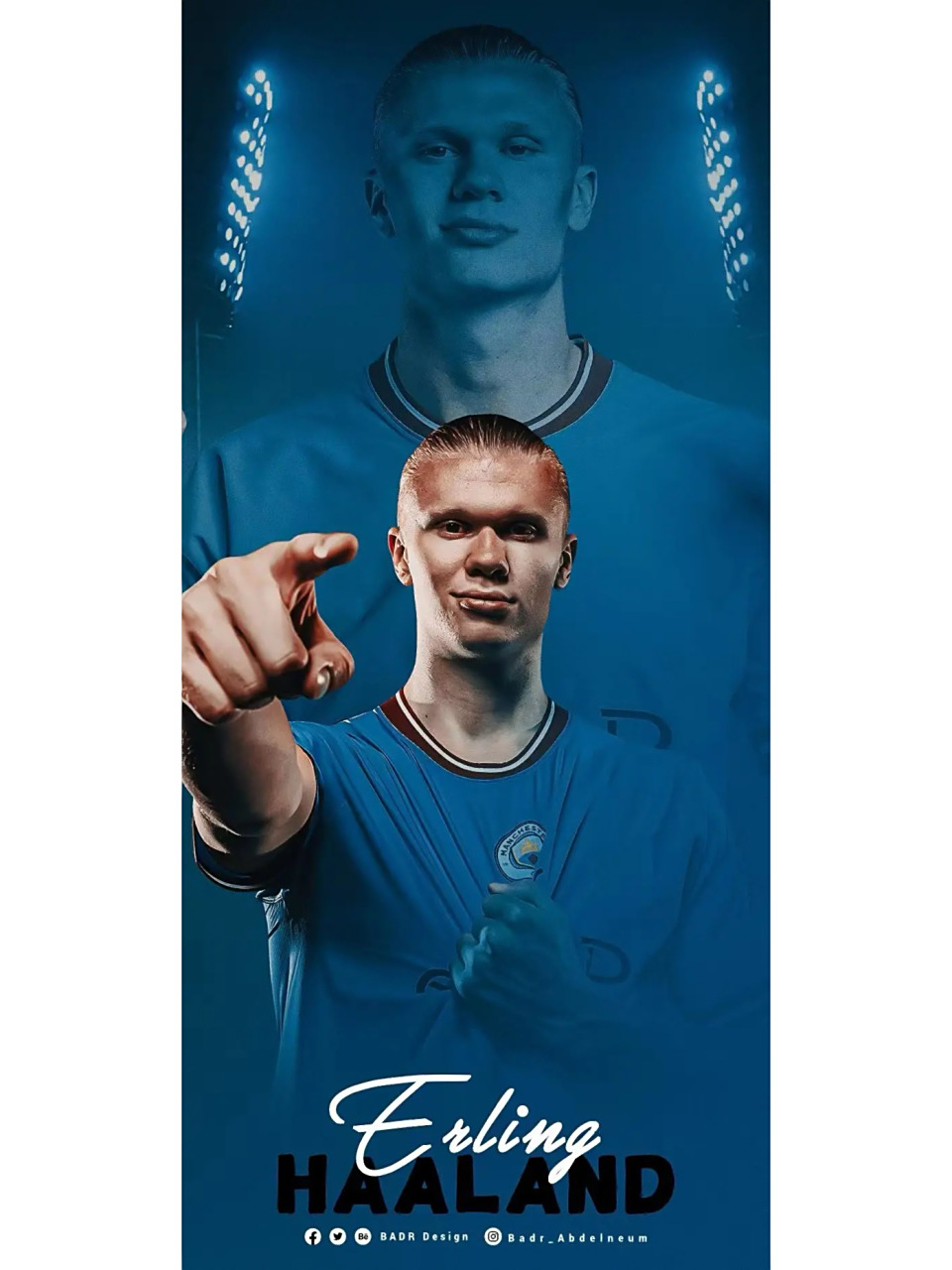 哈兰德全屏壁纸97 让我看看谁还没有拿哈宝的帅照当壁纸