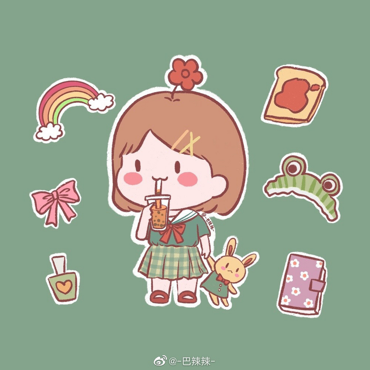 可爱头像 原创作者:-巴辣辣- 又一对是甜甜的情头哦 最后俩个是可爱