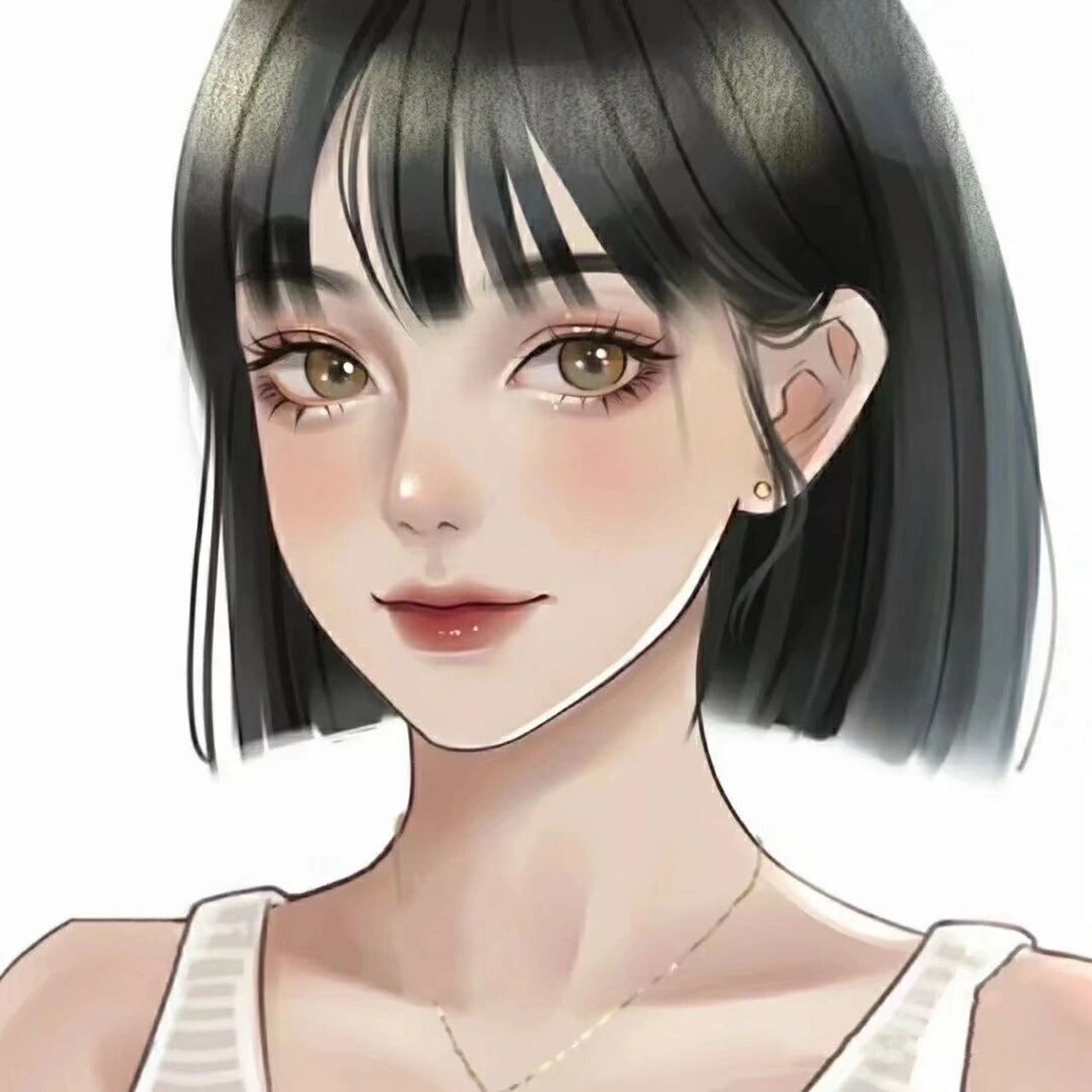 短发女生动漫头像 个人喜欢 短发女生手绘 动漫头像