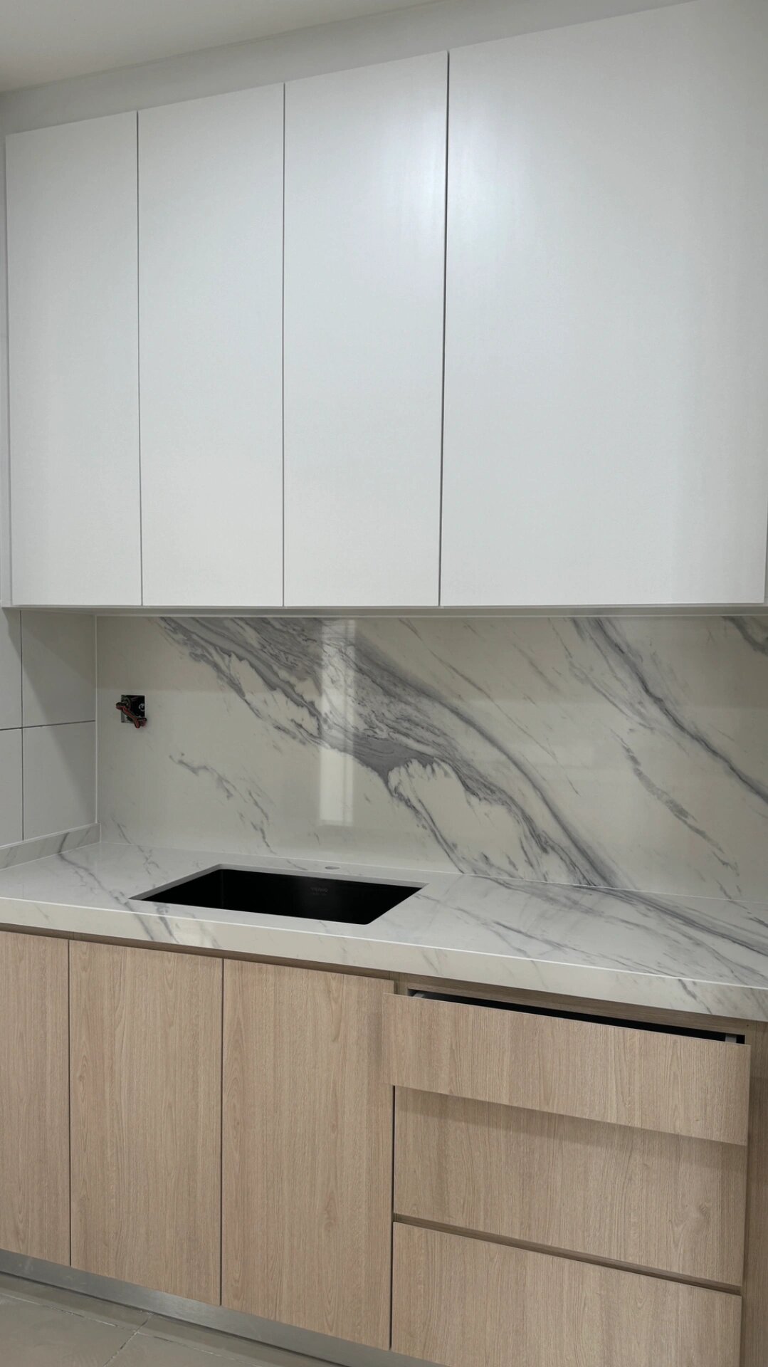 厨房大理石台面 今天完工啦07079890 这个台面 太有质感了