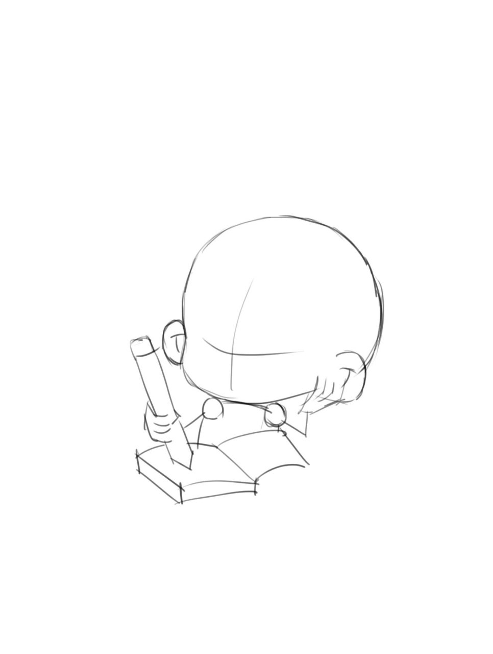 老师原创手抄报 教你看书小女孩的画法～爱阅读爱学习q版人物画法