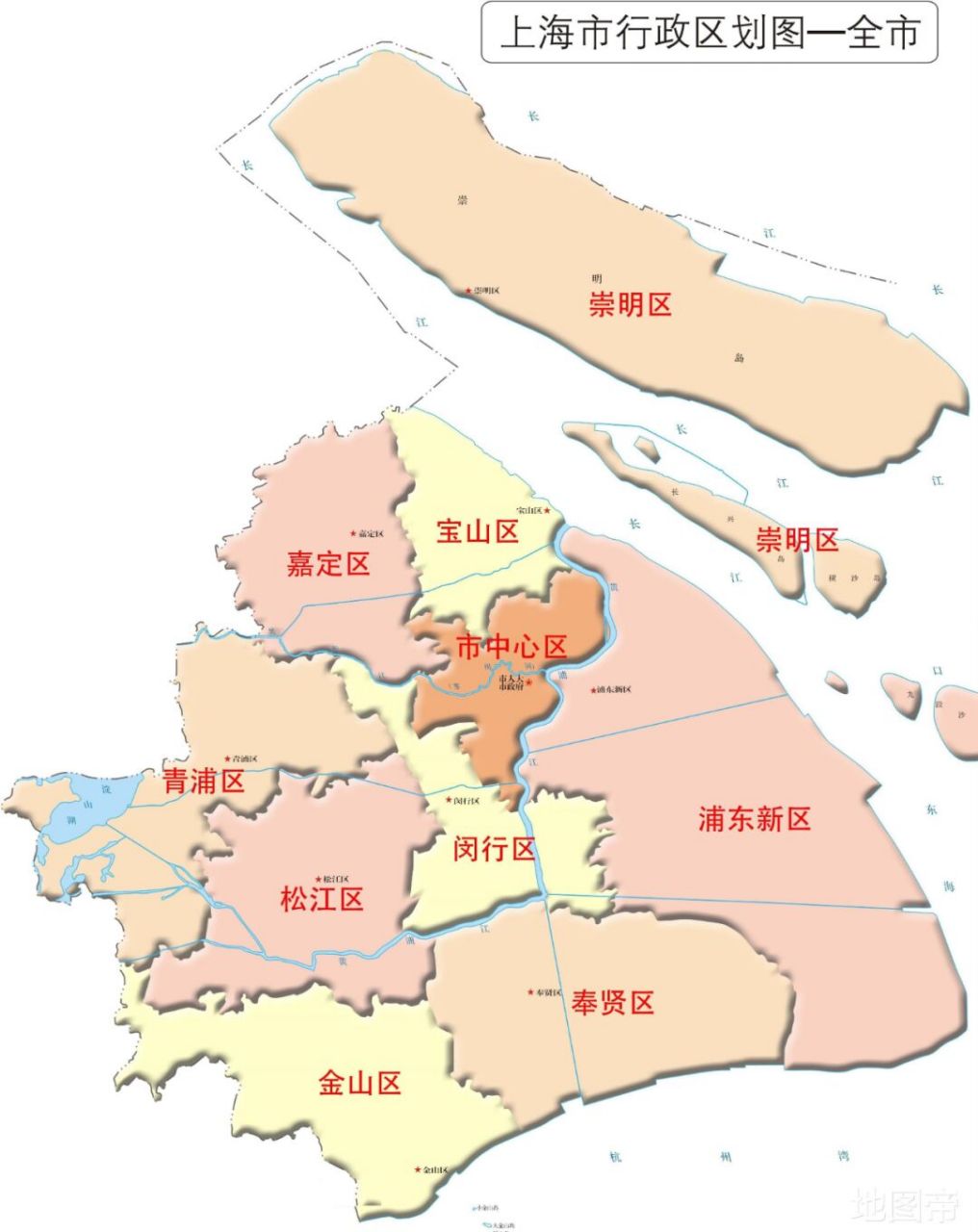 上海市行政区划图