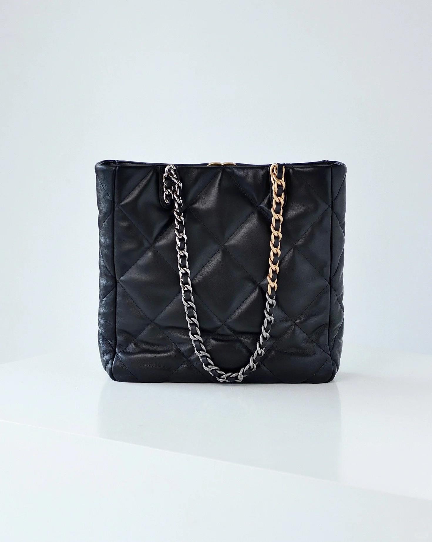 强烈推荐6015香奈儿19bag 小香经典19 bag tote购物袋6015