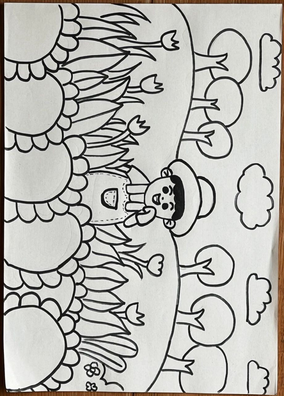 幼儿园五一劳动节简笔画 劳动节主题画              五一劳动节