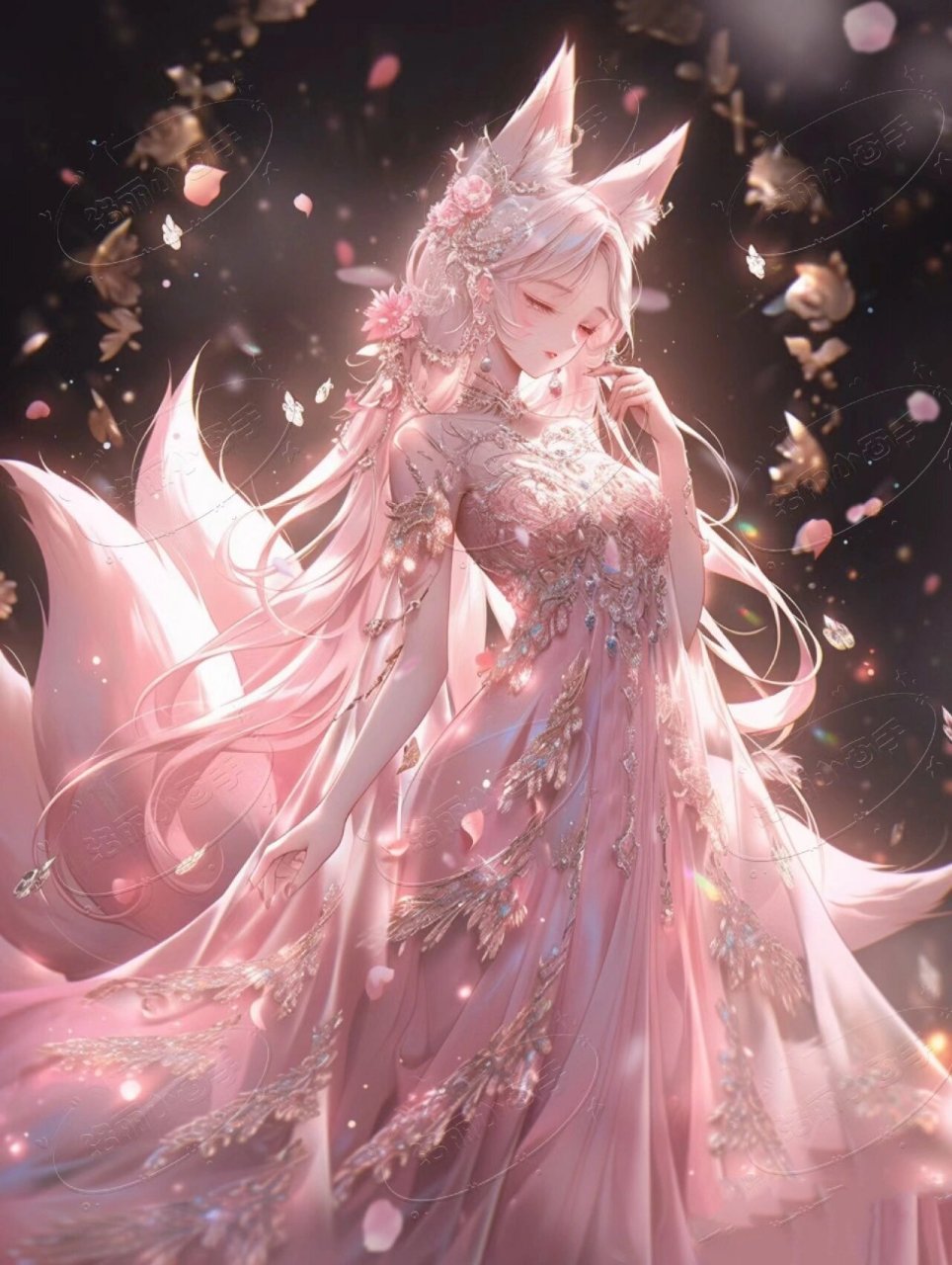 九尾狐头像来啦 仙气飘飘的九尾狐