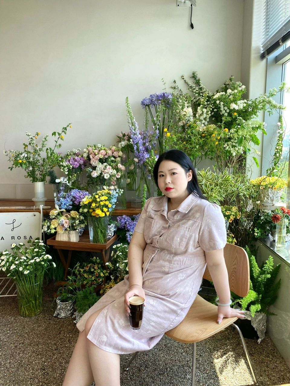 180斤|穿得开心 胖的快乐 身高163体重180 粉色裙子简直是我的快乐