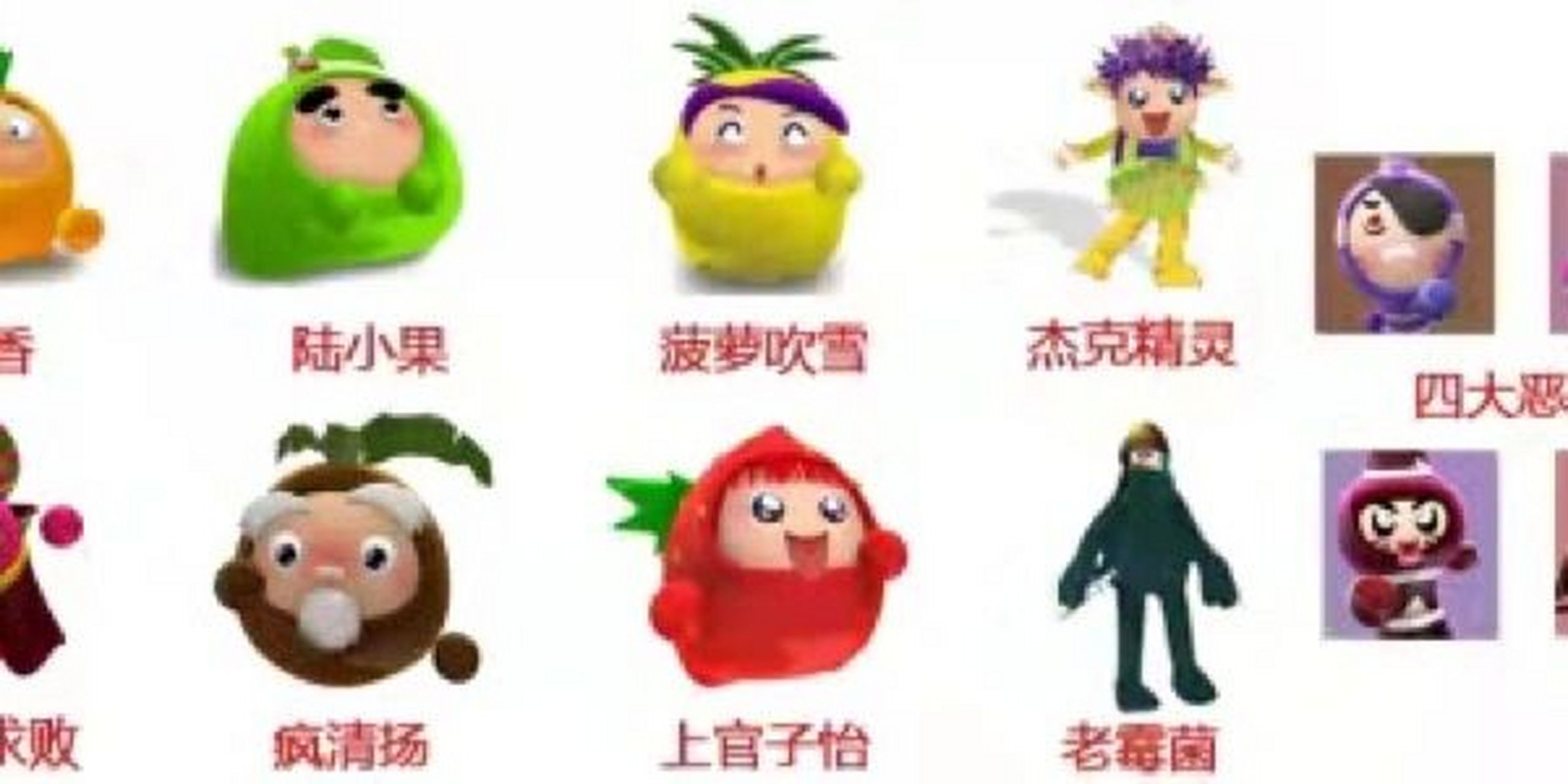 2,菠萝吹雪,人物原型:菠萝 简介:来自一个普通老