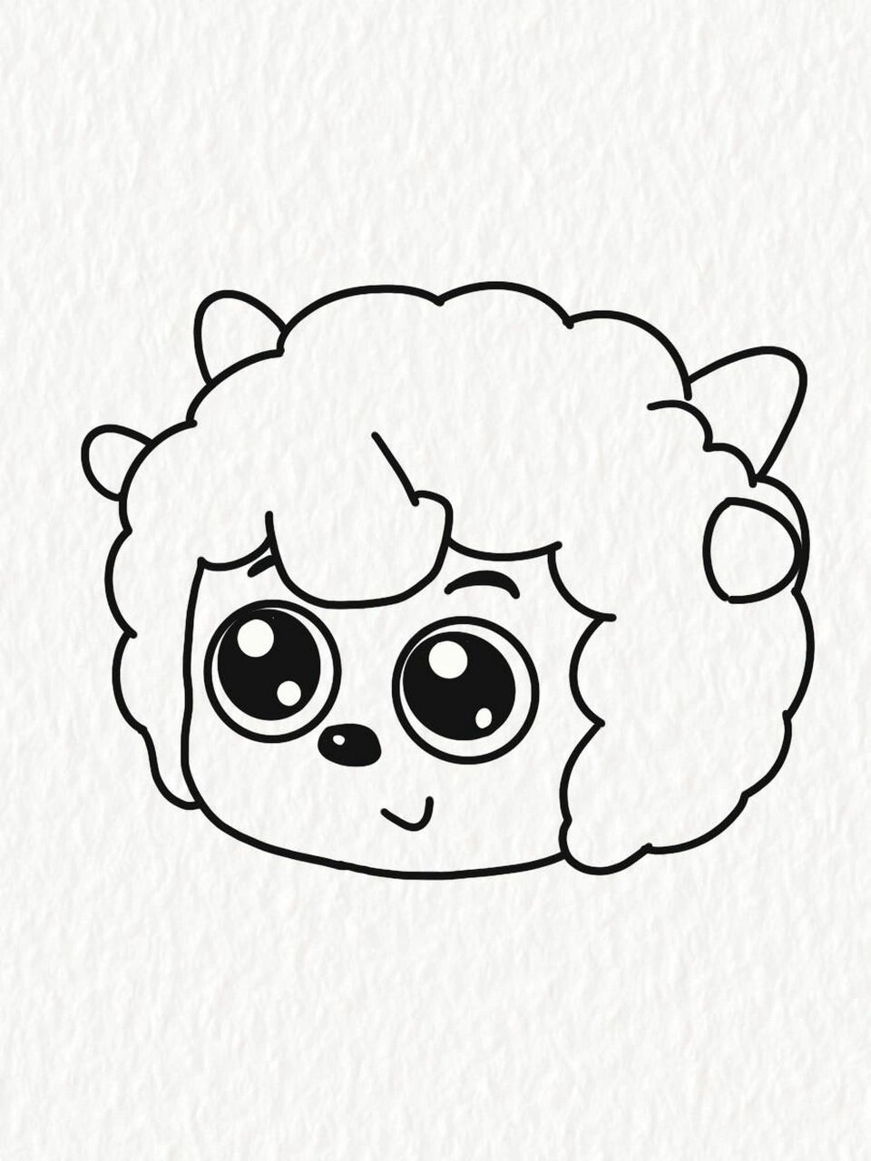 简笔画教程—幼版喜羊羊 这样的喜羊羊你喜欢嘛,萌萌的呀