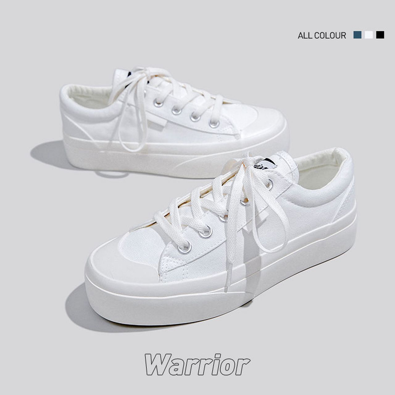 回力女鞋2023年春秋新款黑白色帆布板鞋,29.9入!