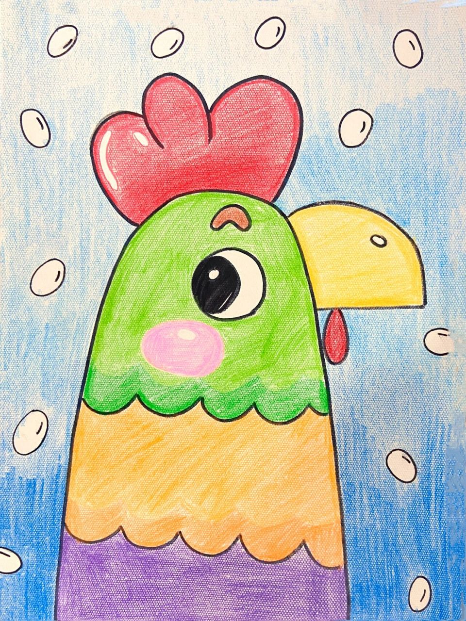 简笔画鸡的画法儿童画图片