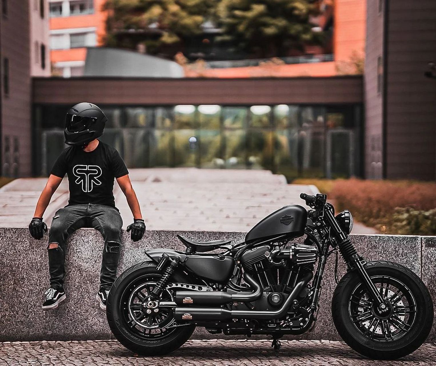 哈雷x48 | darth vader/jp bobber style 机车 摩托车 哈雷x48 哈雷