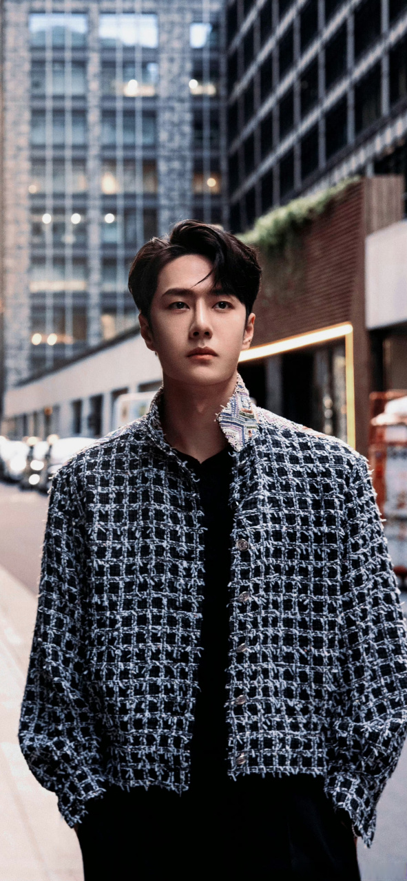 王一博 | 壁纸    酷盖好适合这种小香风外套,贵气满满 优雅漫步的