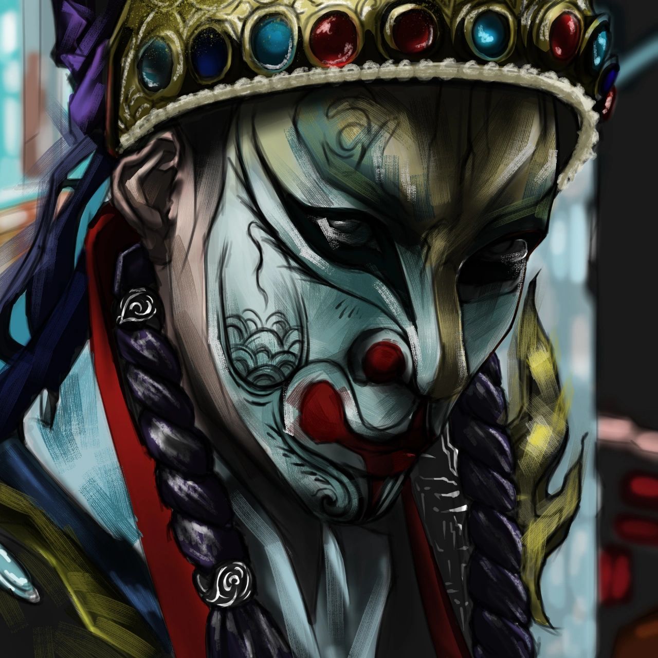 京剧白鹤童子是真帅 看见咒那个京剧白鹤童子是真帅,就画了一张