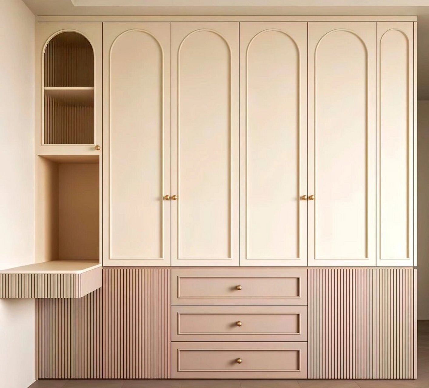 欧松板混油法式浪漫之美 原来轻法柜门可以这么美,复古风柜门,轻法式