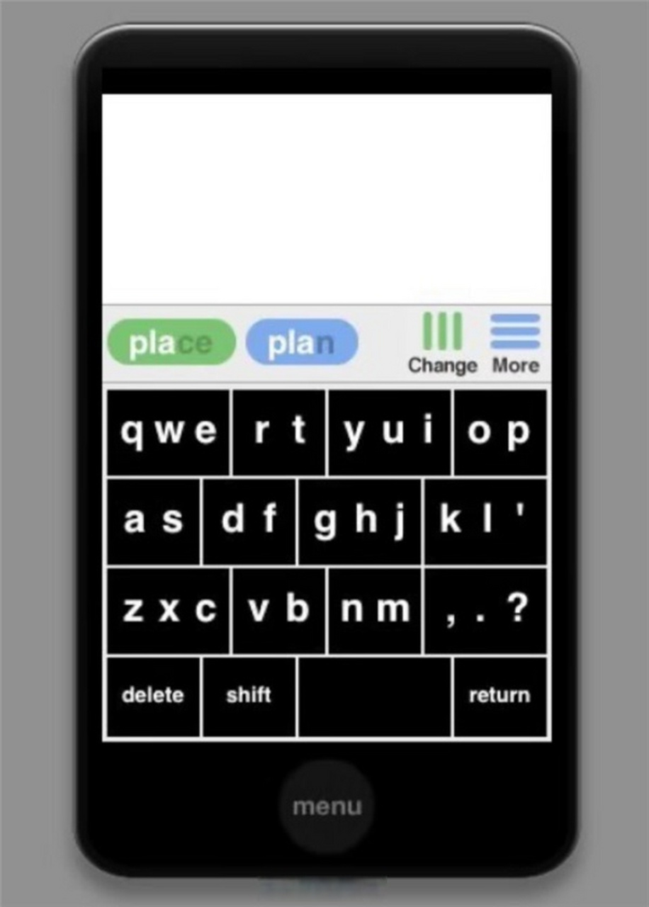 【按键布局独特:iphone初版虚拟键盘设计曝光】近日,博主stevemoser与