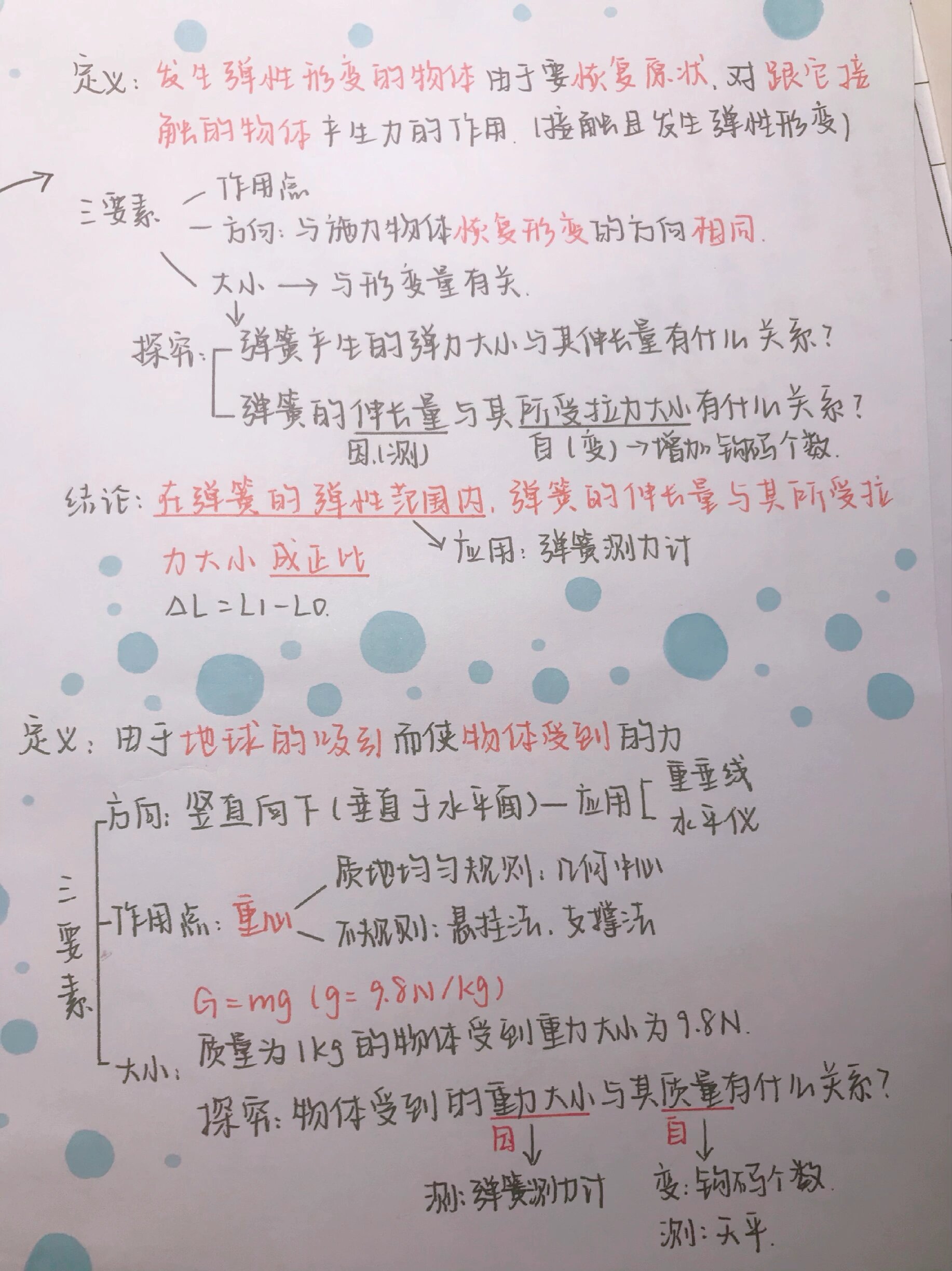 八下物理运动与力思维导图