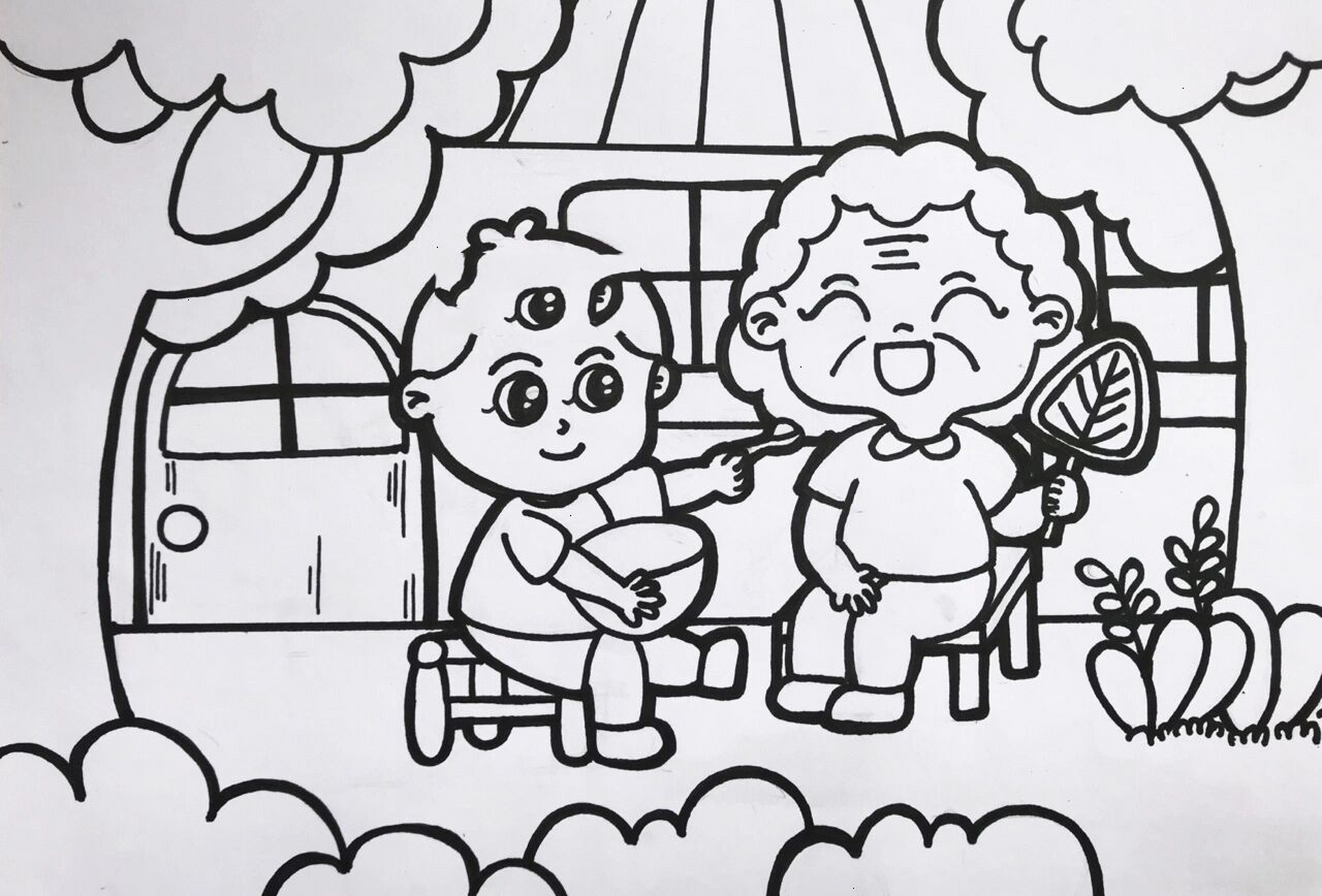 又是忙碌的一周希望孩子们都取得理想的成绩 儿童画|简笔画|马克笔