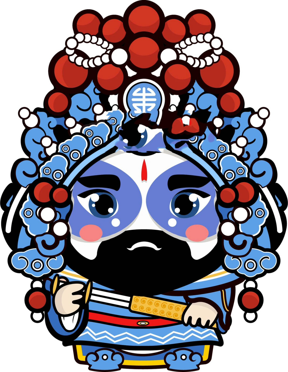 q版传统京剧戏曲人物|ip形象 一组q版戏曲人物      即要了解人物背景