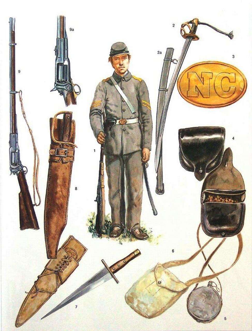 美国南北战争(内战)南军(邦联)骑兵,看他们骑着木驴就训练上了.