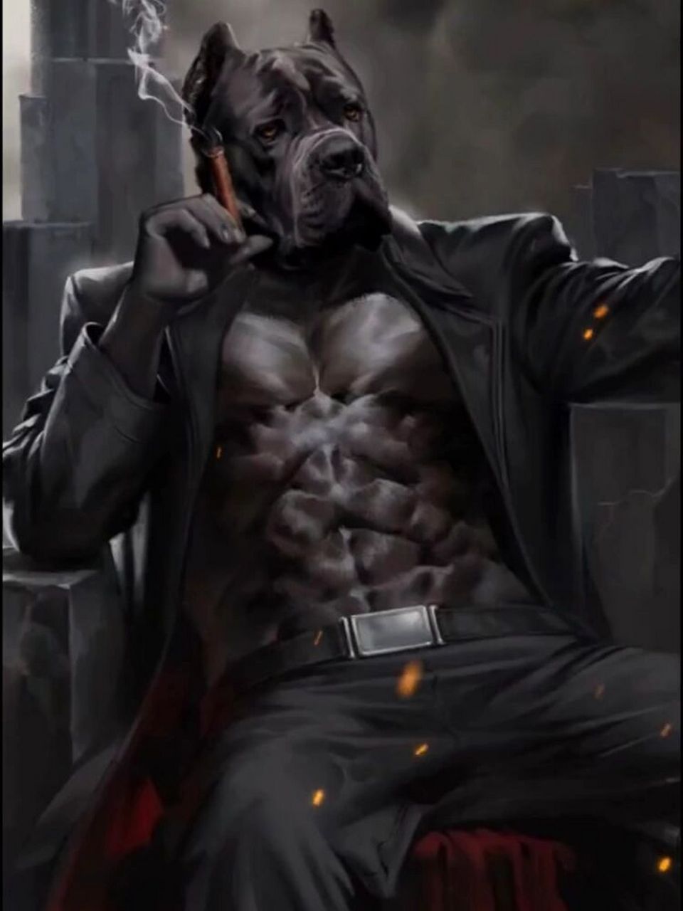 西装暴徒 #动物格斗