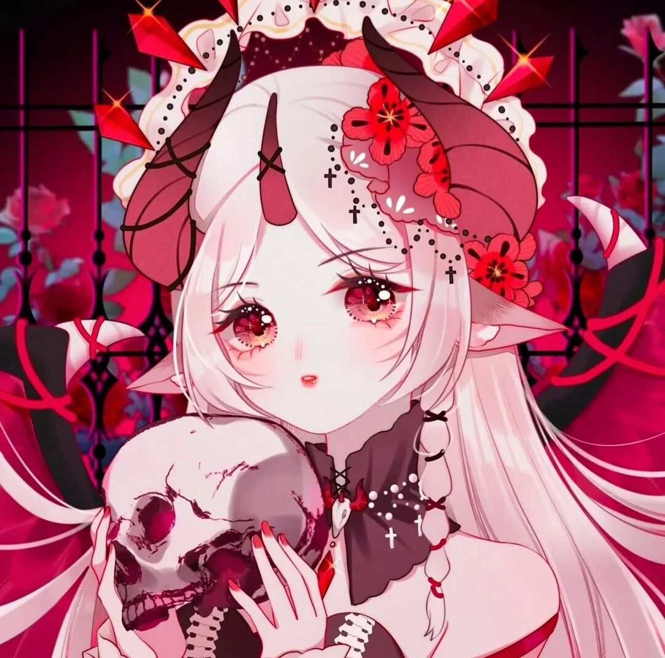 暗黑系可爱动漫女生头像,好看到想哭!