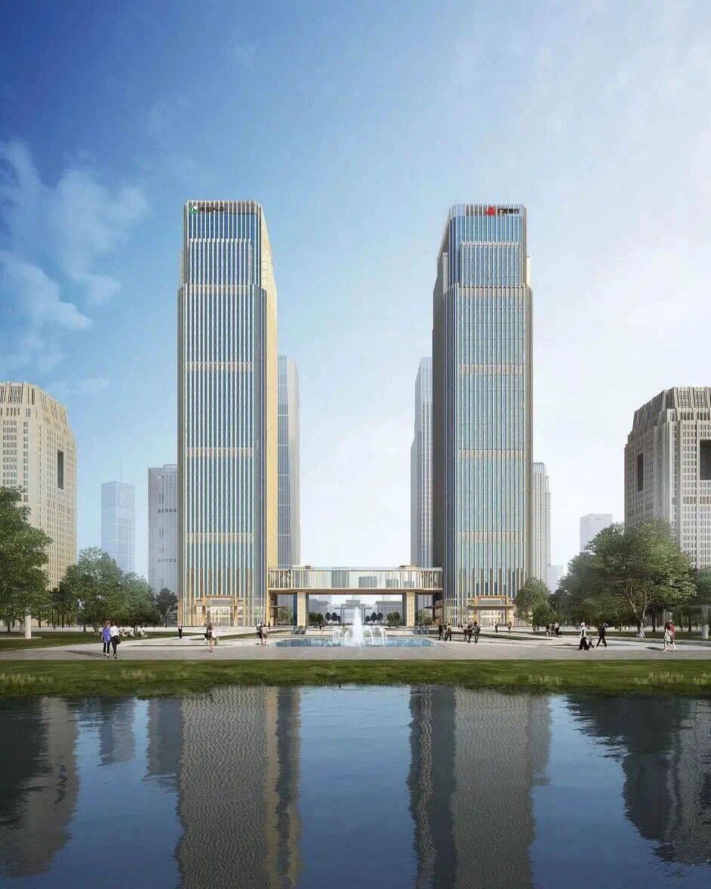 金融城天际线:广发银行总部大楼 #广州房产# #广州地标# #广州天际线