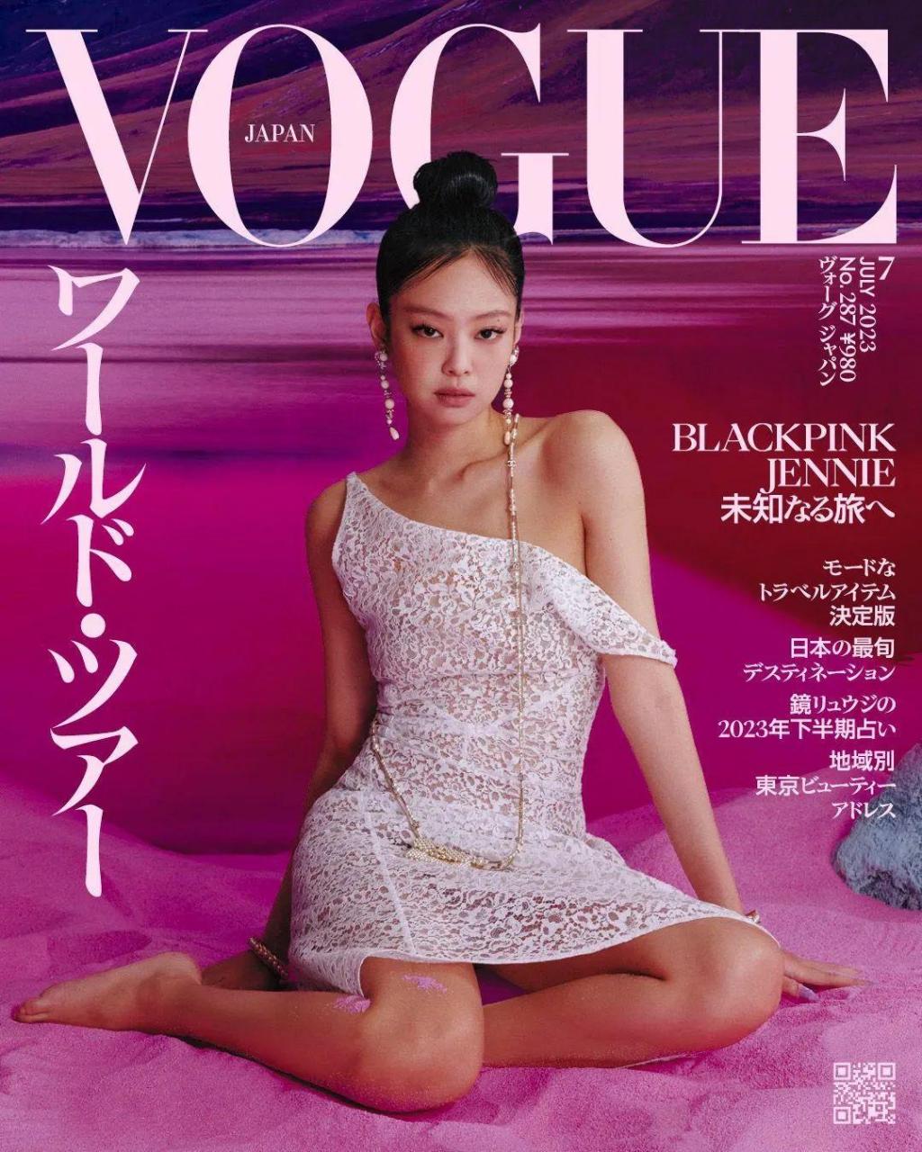 韩国人气女团 blackpink 的金珍妮 jennie kim 今日登上了日本时尚