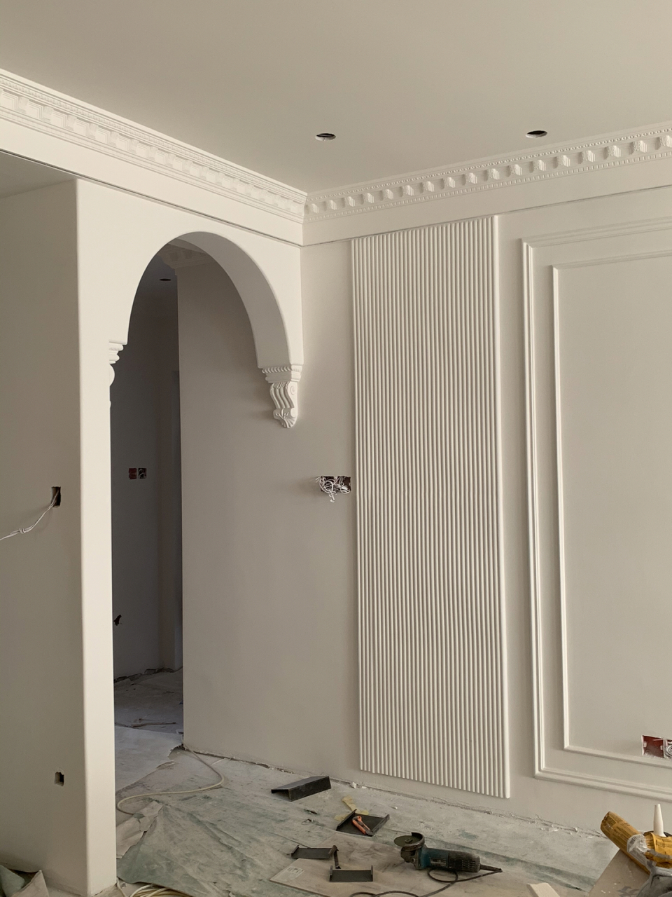 菱花白墙顶通刷好完美啊 乳胶漆完工!